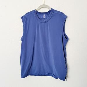 [Free People] Movement Blue A Cut Above Sleeveless Muscle Tank Top Size Small S